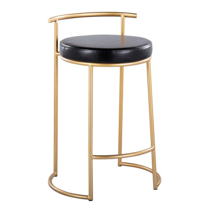 Majestic Office Furniture Fuji 26" Fixed-Height Counter Stool - Set of 2