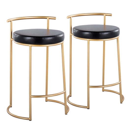Majestic Office Furniture Fuji 26" Fixed-Height Counter Stool - Set of 2