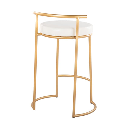 Majestic Office Furniture Fuji 26" Fixed-Height Counter Stool - Set of 2