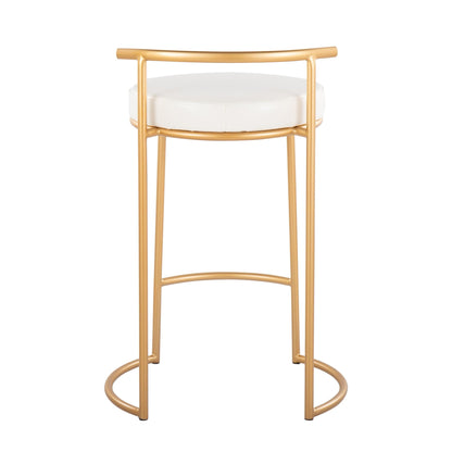 Majestic Office Furniture Fuji 26" Fixed-Height Counter Stool - Set of 2