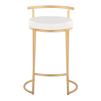 Majestic Office Furniture Fuji 26" Fixed-Height Counter Stool - Set of 2