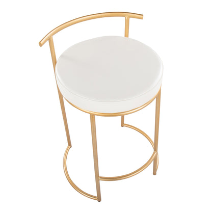 Majestic Office Furniture Fuji 26" Fixed-Height Counter Stool - Set of 2