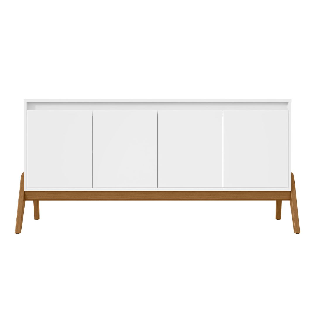 Manhattan Comfort Mid-Century Modern Gales 63.32 Sideboard with Solid Wood Legs