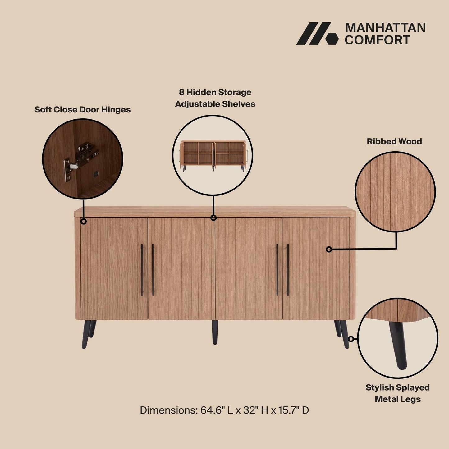 Manhattan Comfort Jodie Sideboard