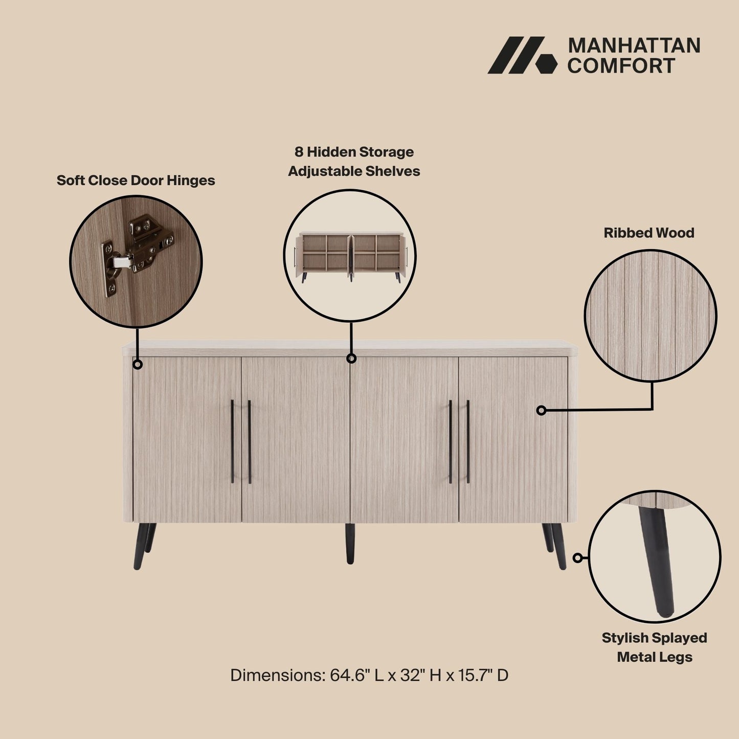 Manhattan Comfort Jodie Sideboard