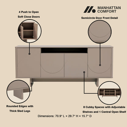 Manhattan Comfort Ella 70.86" Sideboard