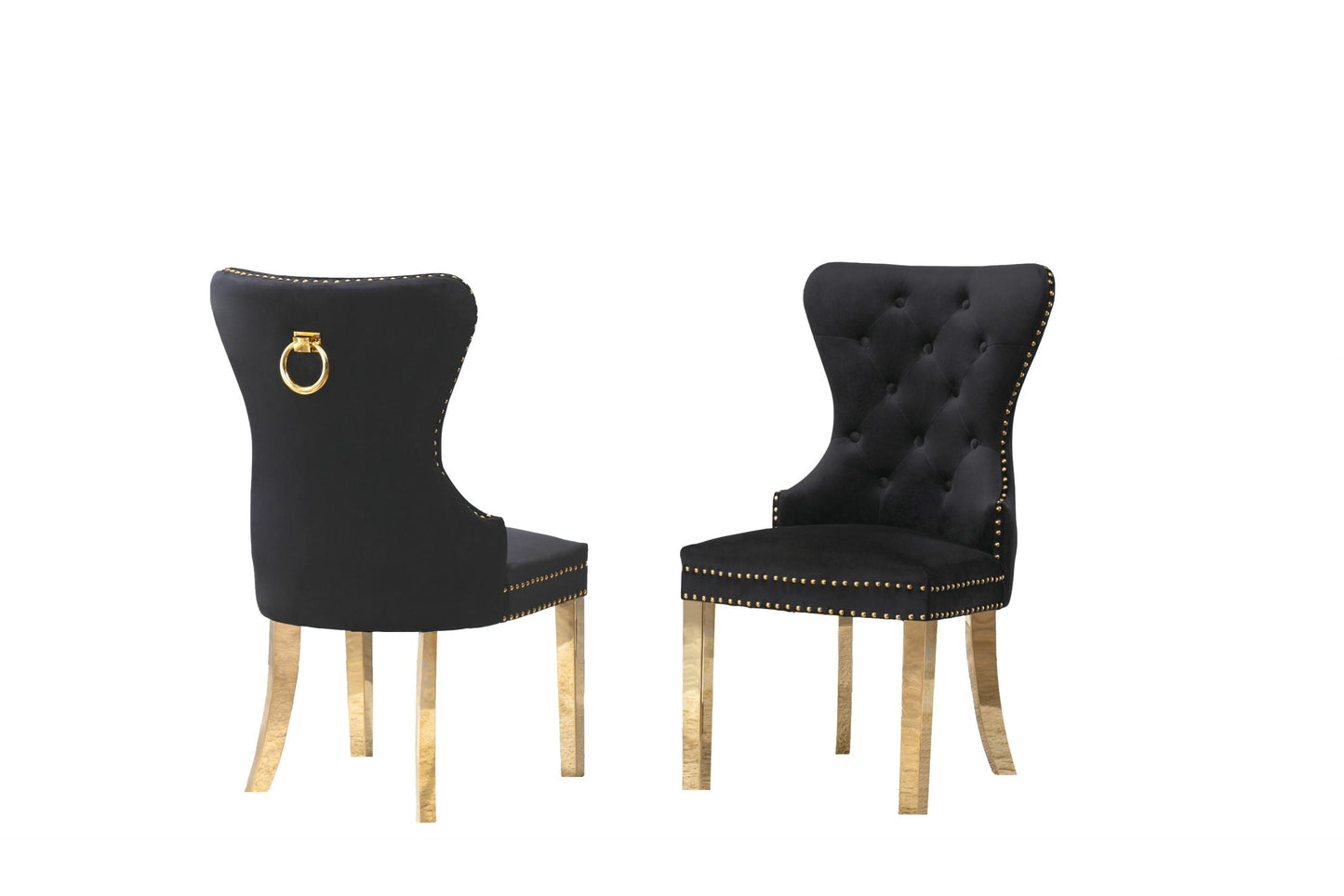 SC115 – 118: Tufted Velvet Side Chairs (Set of 2)