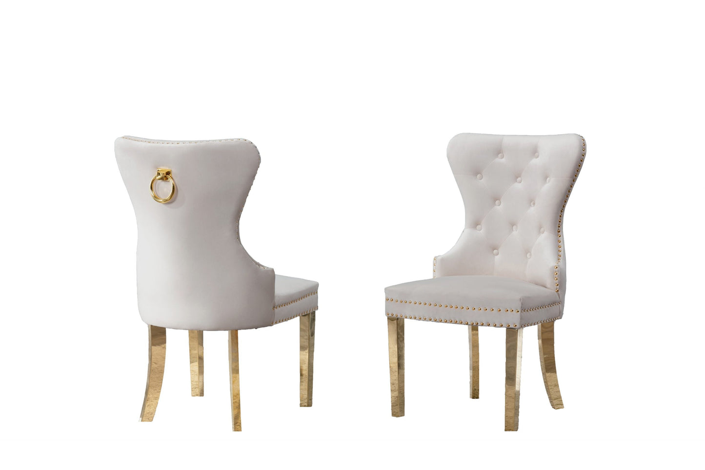 SC115 – 118: Tufted Velvet Side Chairs (Set of 2)