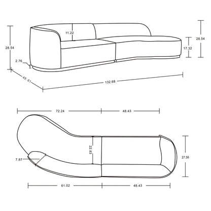 Manhattan Comfort Daria Sofa