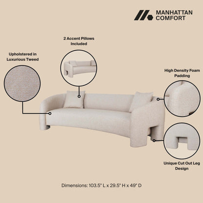 Manhattan Comfort Sylvia Sofa