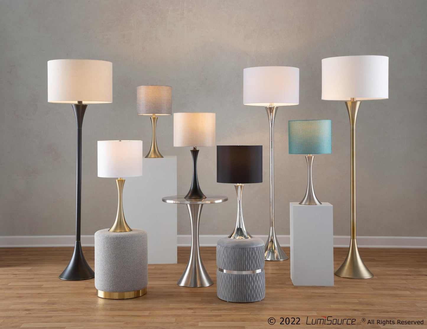 Majestic Office Furniture 24" Metal Table Lamp - Set of 2