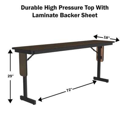 Majestic Office Furniture Deluxe High-Pressure Folding Seminar Table with Panel Leg