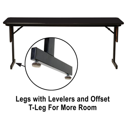Majestic Office Furniture Deluxe High-Pressure Folding Seminar Table with Panel Leg