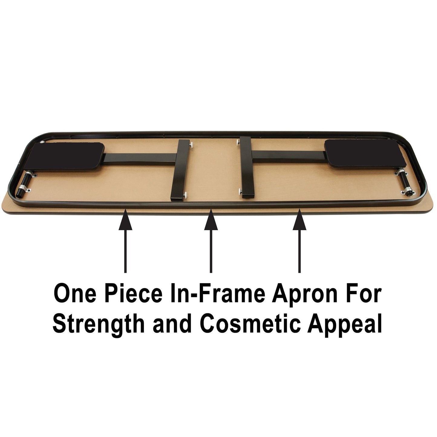 Majestic Office Furniture Deluxe High-Pressure Folding Seminar Table with Panel Leg