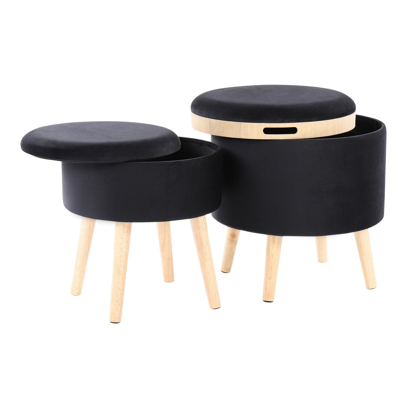 Lumisource Tray Storage Ottoman Set