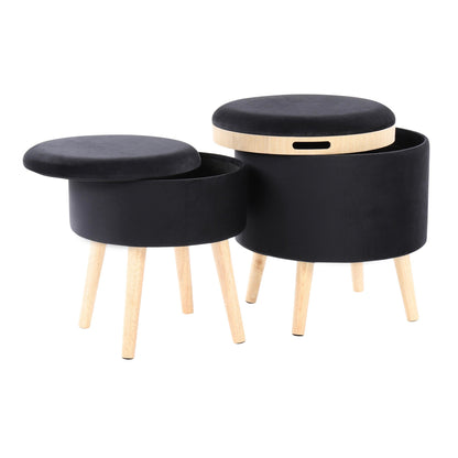 Lumisource Tray Storage Ottoman Set