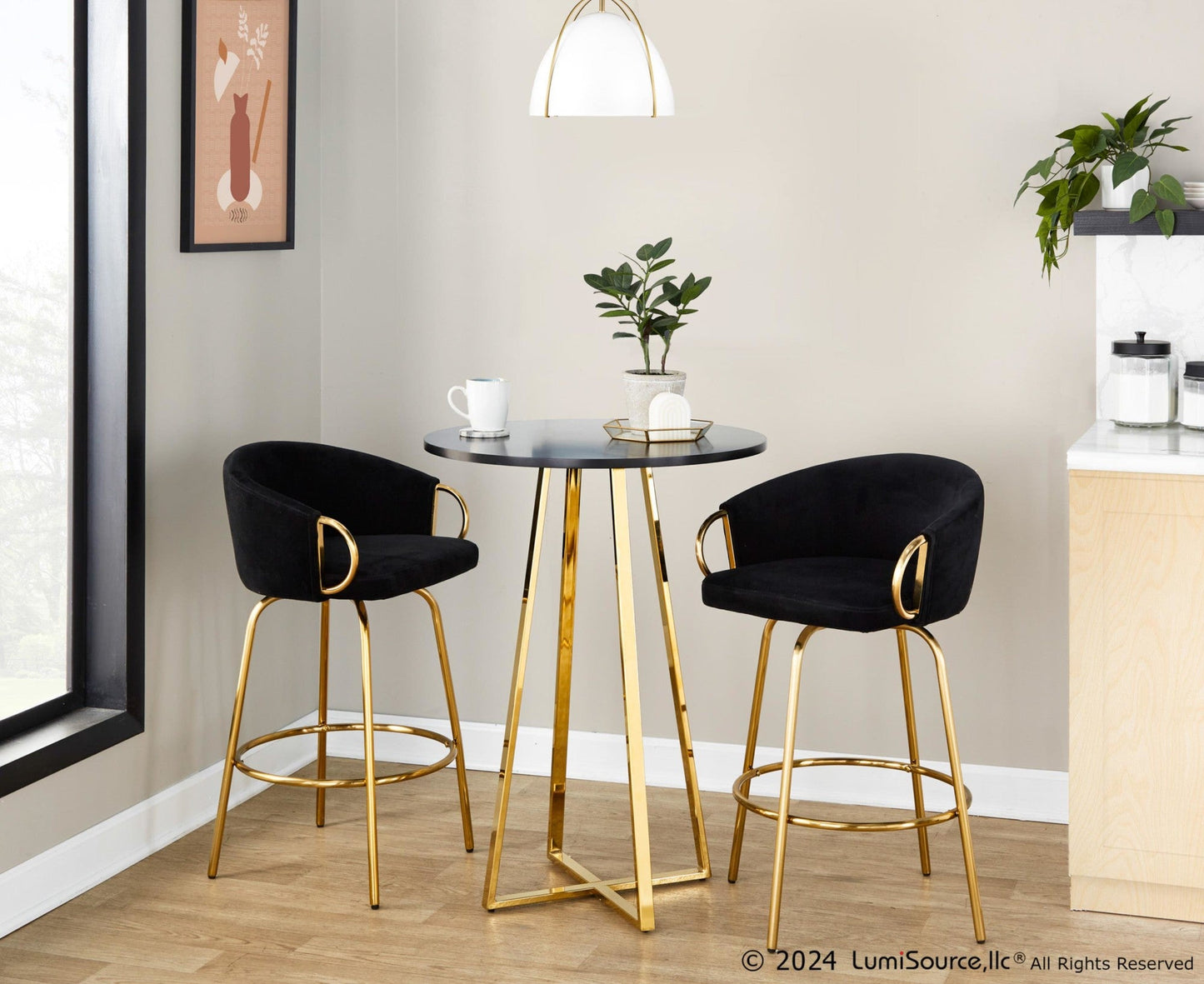 Majestic Office Furniture 26" Fixed-Height Counter Stool - Set of 2