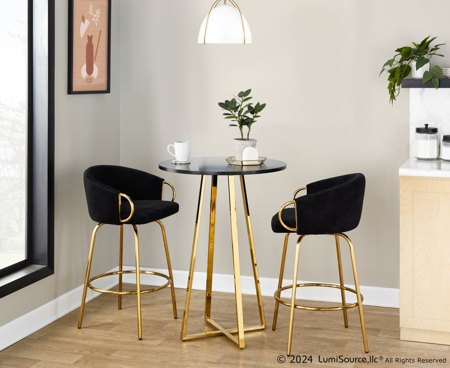 Majestic Office Furniture 26" Fixed-Height Counter Stool - Set of 2