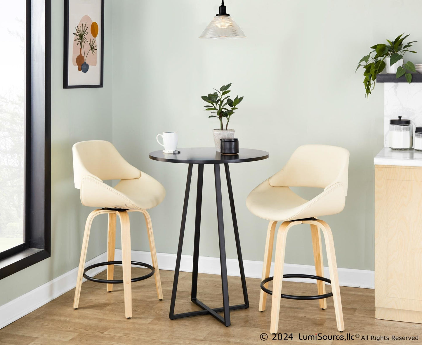 Majestic Office Furniture 26" Fixed-Height Counter Stool - Set of 2