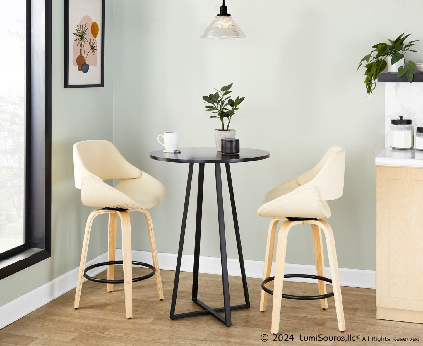 Majestic Office Furniture 26" Fixed-Height Counter Stool - Set of 2