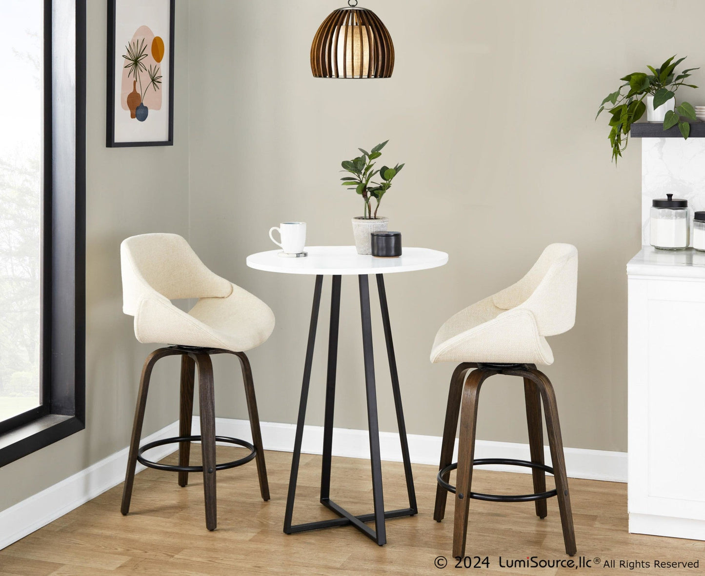 Majestic Office Furniture 26" Fixed-Height Counter Stool - Set of 2