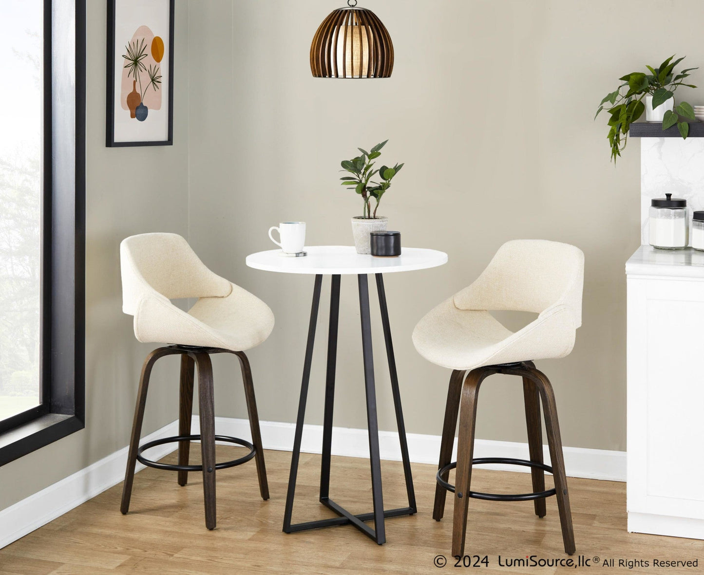 Majestic Office Furniture 26" Fixed-Height Counter Stool - Set of 2