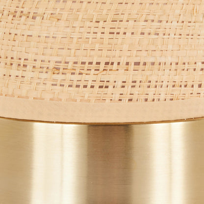 Lumisource Cylinder Rattan 29" Table Lamp