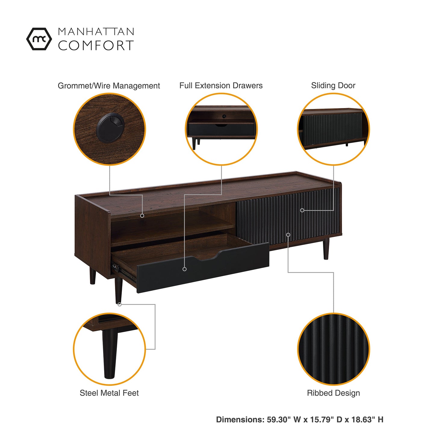 Manhattan Comfort Duane TV Stand