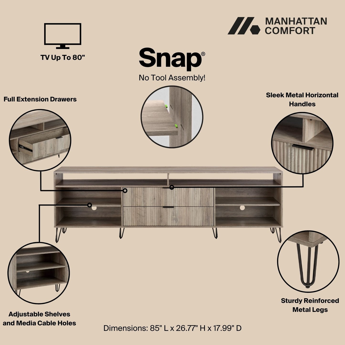 Manhattan Comfort DUMBO TV Stand