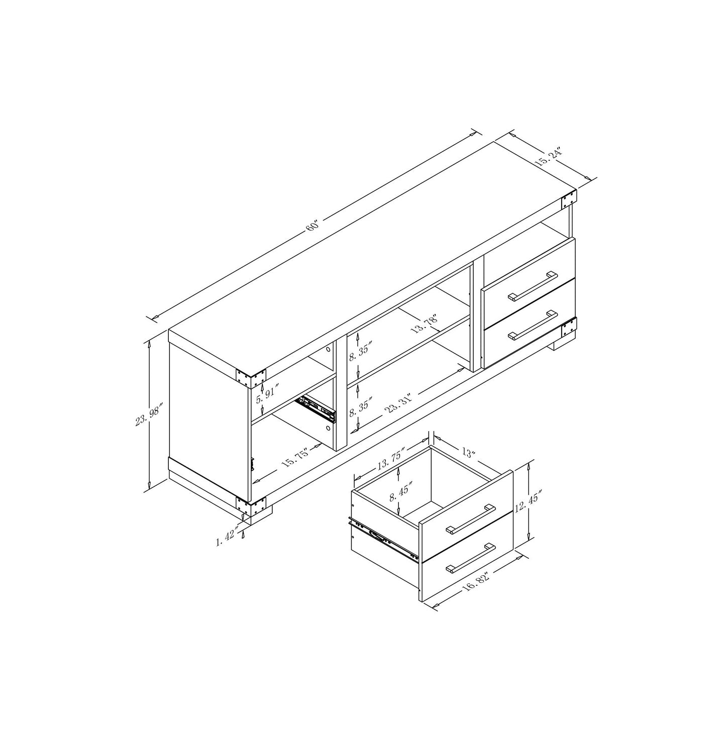 Manhattan Comfort Richmond TV Stand