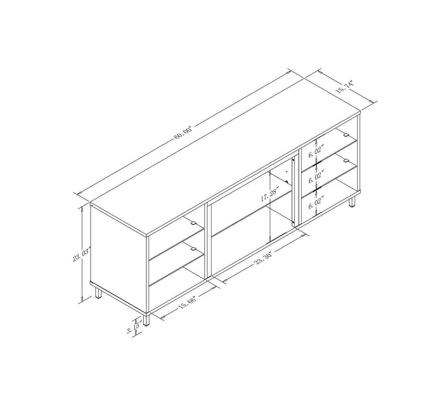 Manhattan Comfort Brighton TV Stand
