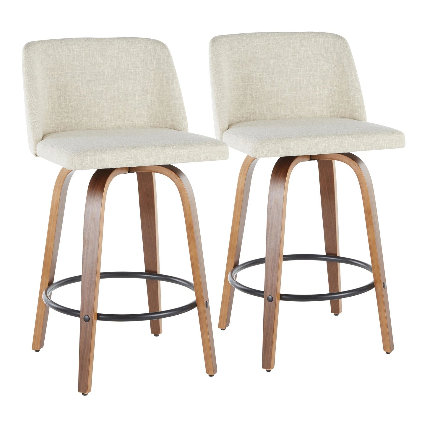 Majestic Office Furniture 26" Fixed-Height Counter Stool - Set of 2
