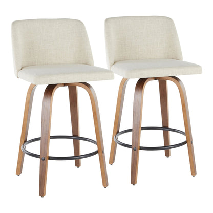 Majestic Office Furniture 26" Fixed-Height Counter Stool - Set of 2