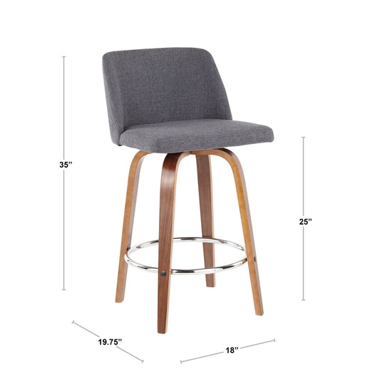 Majestic Office Furniture 26" Fixed-Height Counter Stool - Set of 2