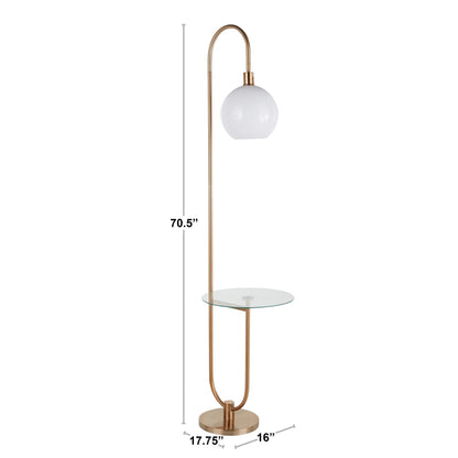 Majestic Office Furniture 71" Floor Lamp with Table