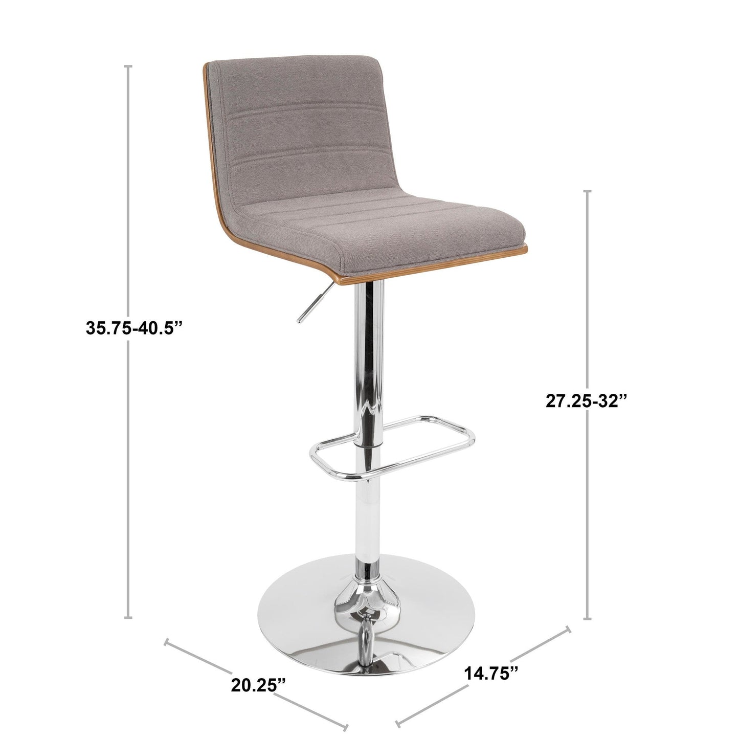 Majestic Office Furniture Adjustable Barstool