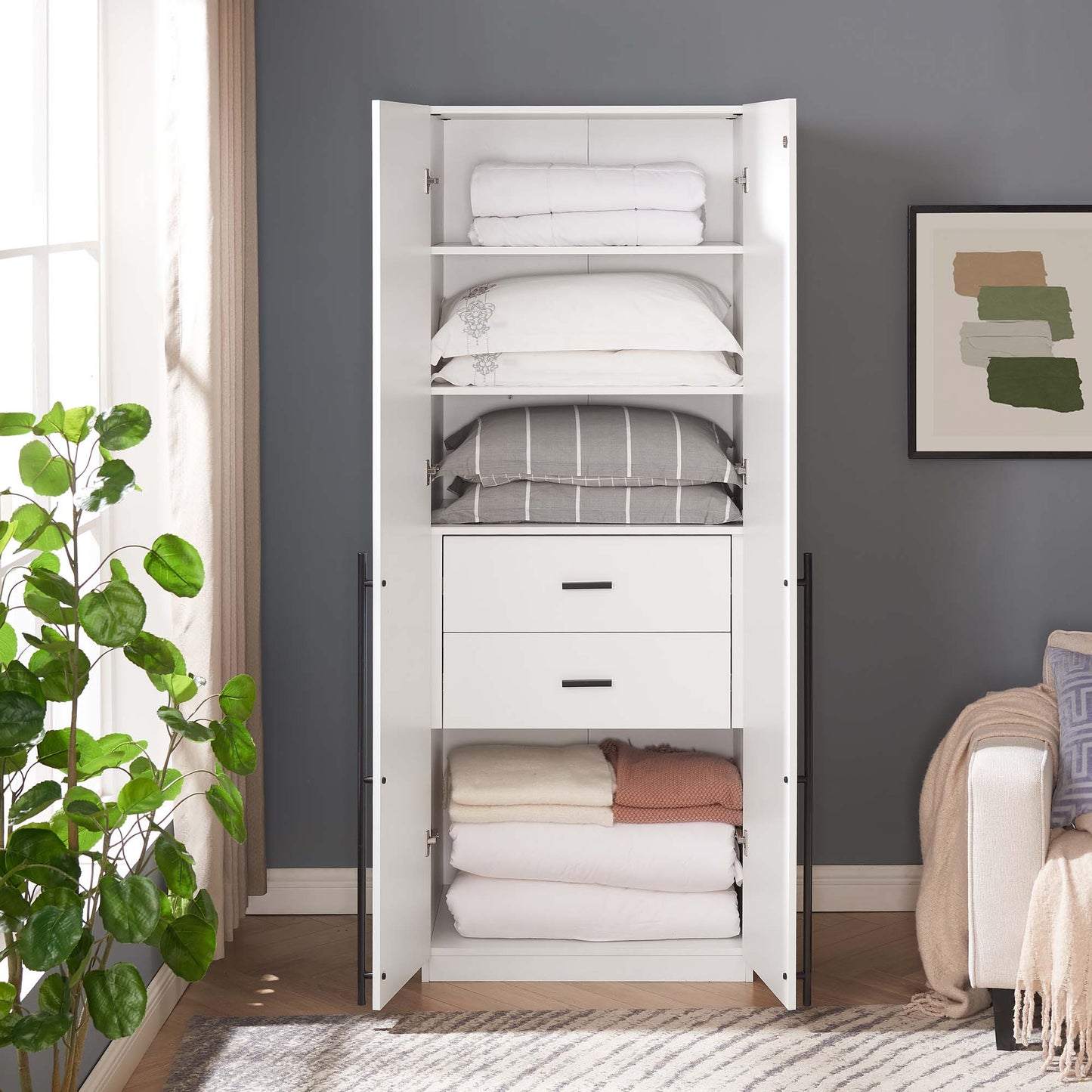 Manhattan Comfort Lee Wardrobe Closet 1.0