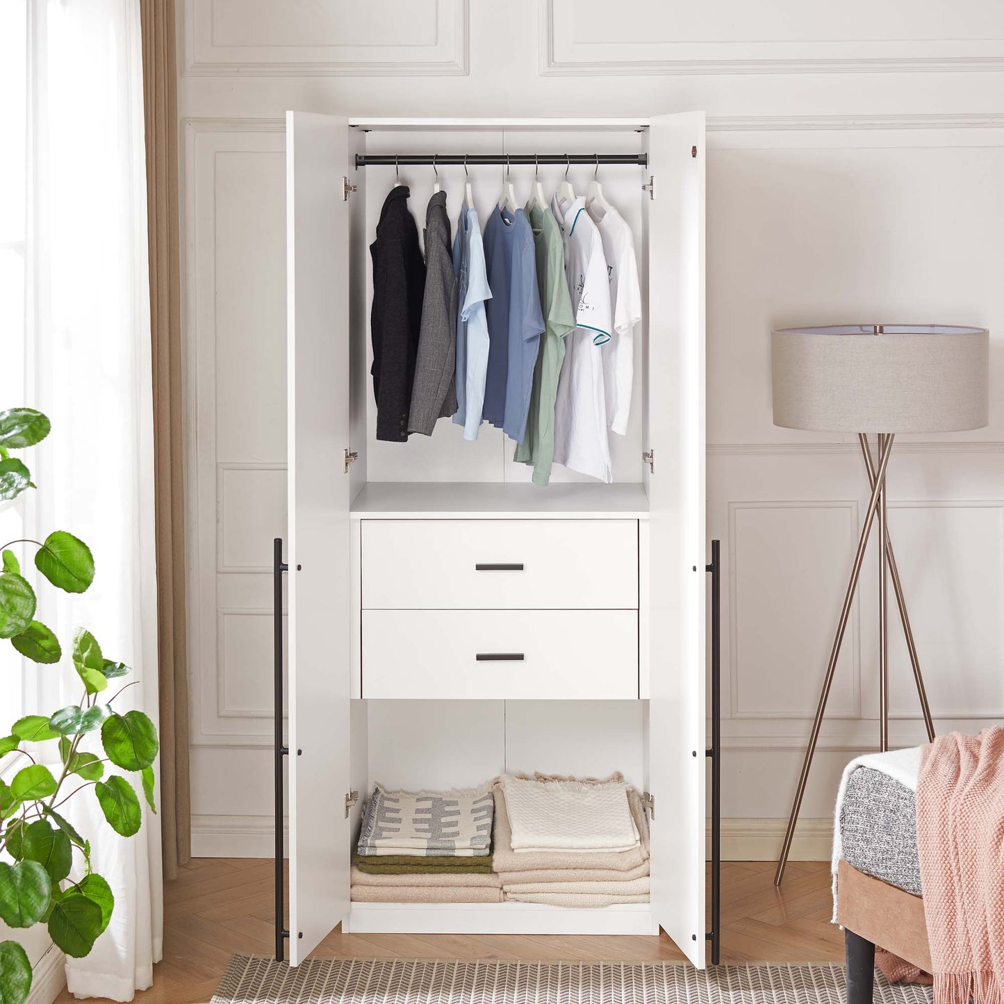Manhattan Comfort Lee Wardrobe Closet 2.0