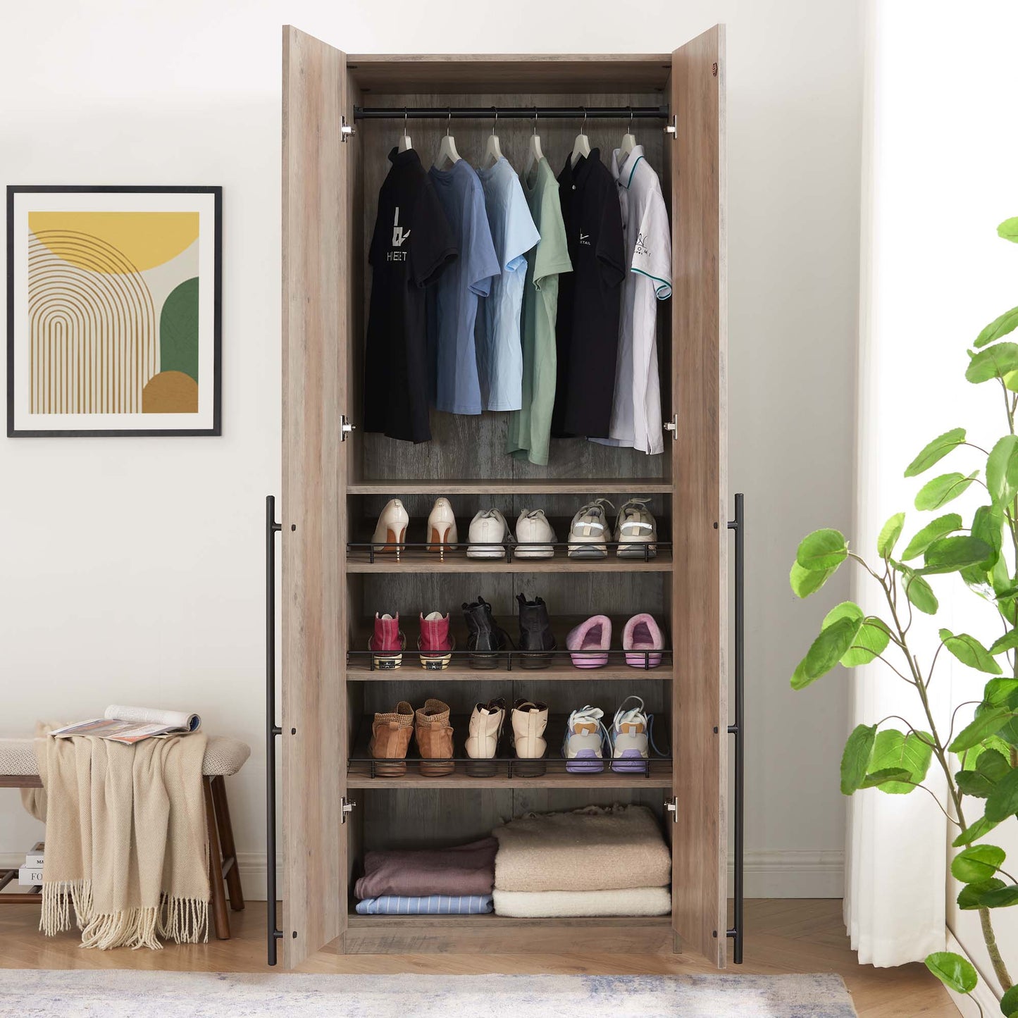Manhattan Comfort Lee Wardrobe Closet 3.0