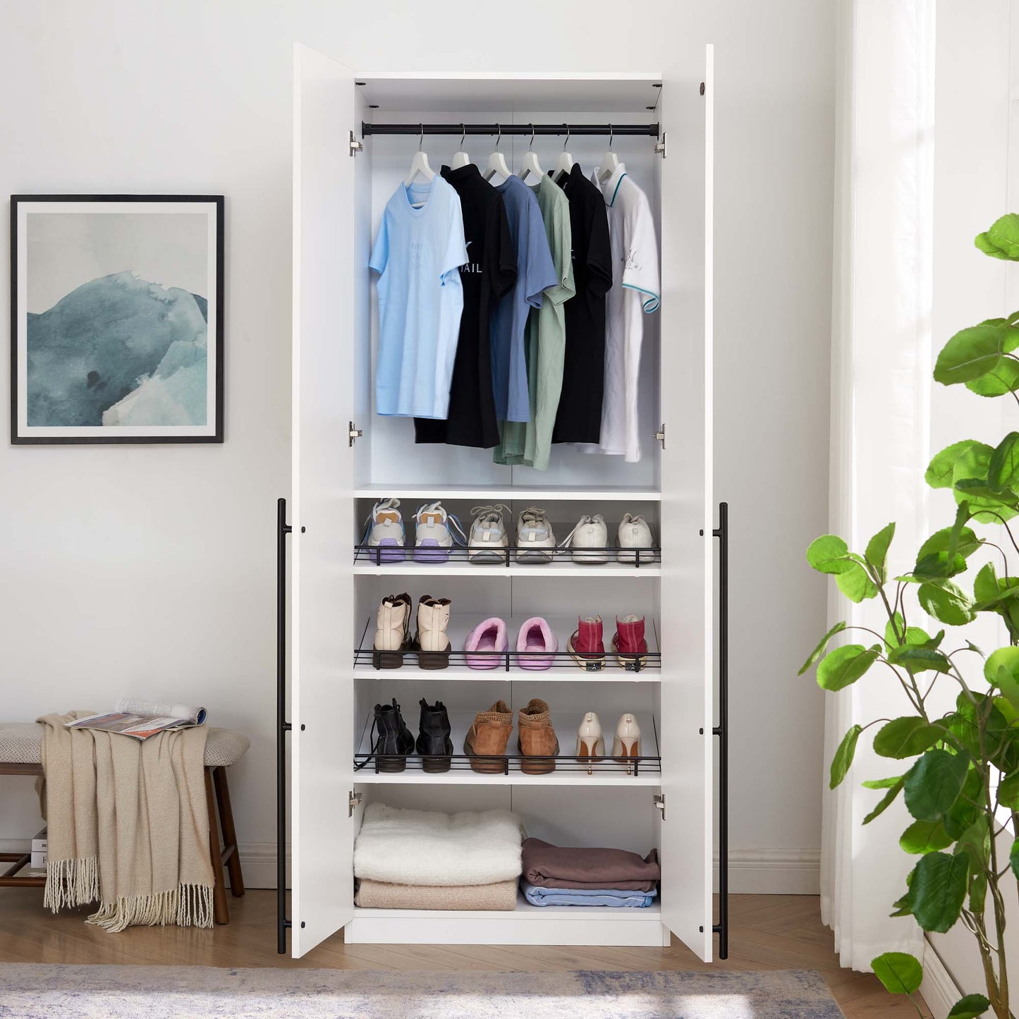 Manhattan Comfort Lee Wardrobe Closet 3.0