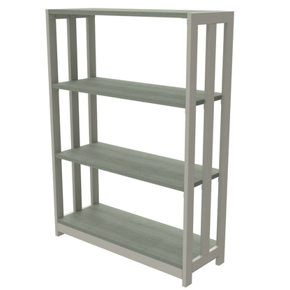 Trento Three-Tier Bookshelf, Bookcase Three-Shelf, 31.5″x12″x43″H