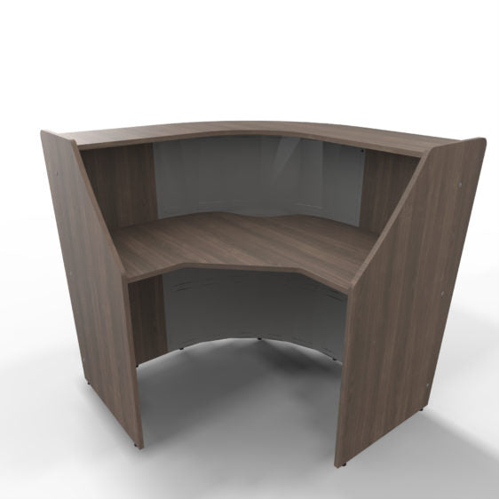 Corner Reception Desk with Counter 48″ x 48″ x 45″