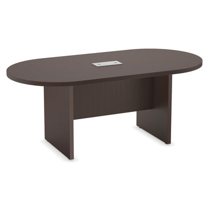 Racetrack Conference Table with Slab Base