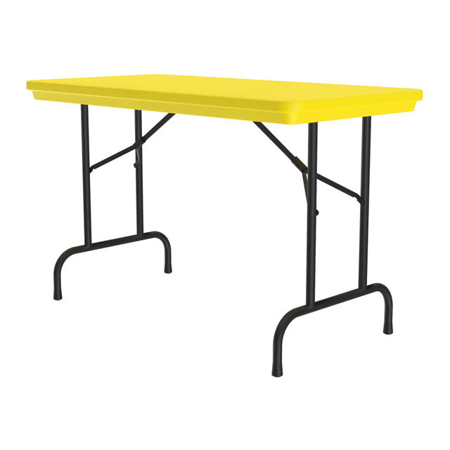 OfficeSource | Colorful Blow Mold Folding Tables | Fixed Height Blow Mold Table