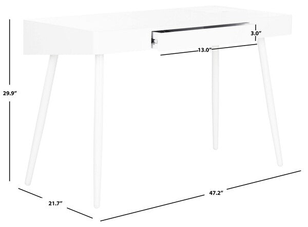 Fadri Mid Century Scandinavian One Drawer Desk