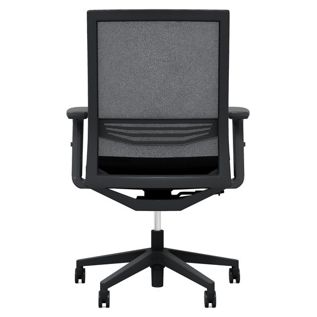 OfficeSource | Oslo | Mid Back Mesh Task Chair with Adjustable Arms