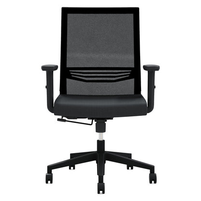 OfficeSource | Oslo | Mid Back Mesh Task Chair with Adjustable Arms