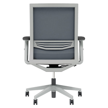 OfficeSource | Oslo | Mid Back Mesh Task Chair with Adjustable Arms