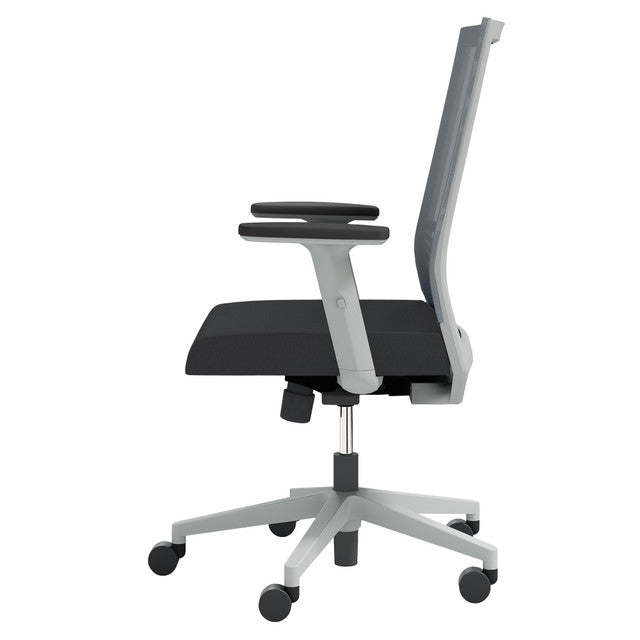 OfficeSource | Oslo | Mid Back Mesh Task Chair with Adjustable Arms