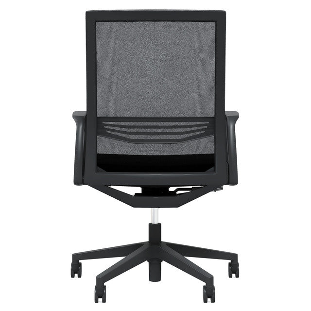 OfficeSource | Oslo | Mid-Back Mesh Conference Chair with Fixed Arms